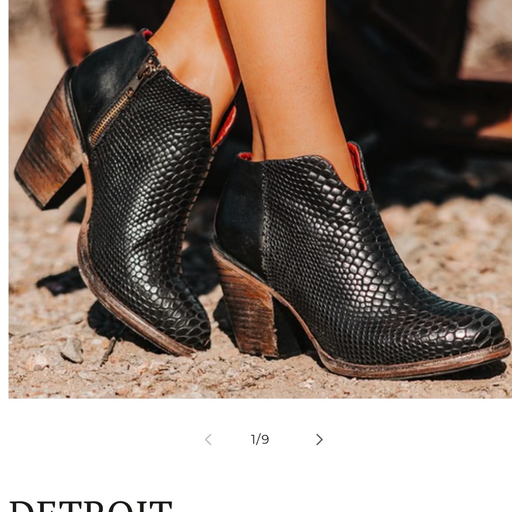Freebird Detroit Leather Bootie! Worn less than 5 times, near perfect condition!